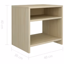 VidaXL 800016 nightstand/bedside table Oak - Additional view 7