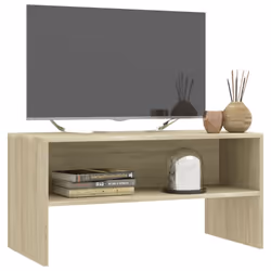 vidaXL TV Cabinet Sonoma Oak Engineered Wood TV Stand Sideboard Furniture - Additional view 3