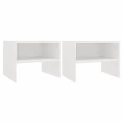 VidaXL 800064, White, Wood, 400 mm, 300 mm, 300 mm, 2 pc(s)