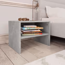 VidaXL 800071 nightstand/bedside table Concrete colour