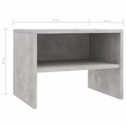 VidaXL 800071 nightstand/bedside table Concrete colour - Additional view 6
