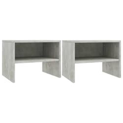 VidaXL 800072 nightstand/bedside table Concrete colour
