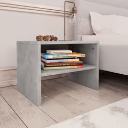 VidaXL 800072 nightstand/bedside table Concrete colour
