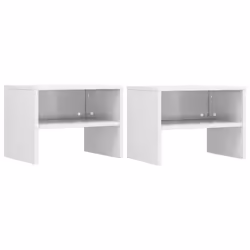 VidaXL 800076, White, Wood, 400 mm, 300 mm, 300 mm, 2 pc(s)