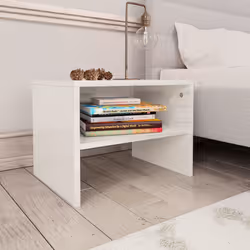 VidaXL 800076 nightstand/bedside table White