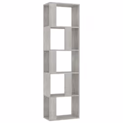VidaXL 800112, Grey, 5 shelves, Wood, Wood, 450 mm, 240 mm