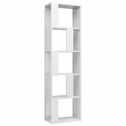VidaXL 800114, White, 5 shelves, Wood, Wood, 450 mm, 240 mm