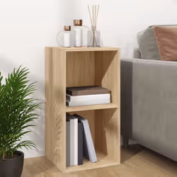vidaXL Vinyl Storage Box Sonoma Oak Engineered Wood Collection Cabinet Rack