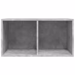 vidaXL Vinyl Storage Box Concrete Grey Engineered Wood Recorder Collection - Additional view 6
