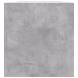 vidaXL Vinyl Storage Box Concrete Grey Engineered Wood Recorder Collection - Additional view 7