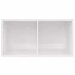 vidaXL Vinyl Storage Box High Gloss White Engineered Wood Recorder Collection