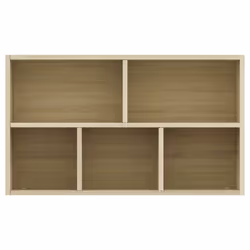 vidaXL Book Cabinet/Sideboard Sonoma Oak Engineered Wood Bookshelf Book Rack - Additional view 7
