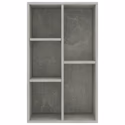 vidaXL Book Cabinet/Sideboard Concrete Grey Engineered Wood Indoor Bookshelf - Additional view 4