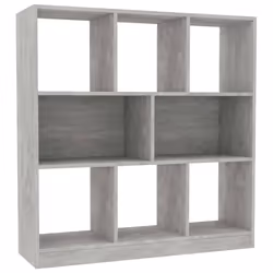 VidaXL 800175, Grey, 8 shelves, Wood, Wood, 975 mm, 295 mm
