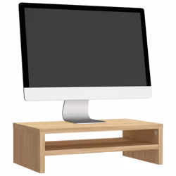 vidaXL Monitor Stand with a Storage Shelf Sonoma Oak Engineered Wood TV Stand