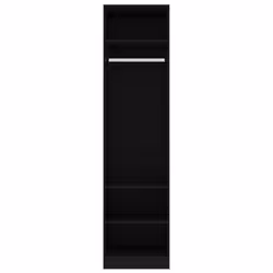 vidaXL Wardrobe Black 50x50x200cm Engineered Wood Clothing Storage Cabinet - Additional view 6