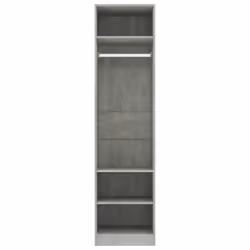 vidaXL Wardrobe Concrete Grey 50x50x200cm Engineered Wood Clothing Cabinet - Additional view 5