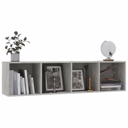 vidaXL Book Cabinet/TV Cabinet Concrete Grey Media Stand Display Wall Shelf - Additional view 5