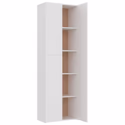 vidaXL Office Cabinet White Engineered Wood Filing Folder Cabinet Storage Rack