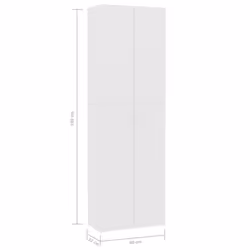 vidaXL Office Cabinet White Engineered Wood Filing Folder Cabinet Storage Rack - Additional view 6