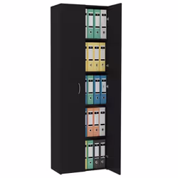 vidaXL Office Cabinet Black Engineered Wood Filing Folder Cabinet Storage Rack