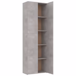 vidaXL Office Cabinet Concrete Grey Engineered Wood Filing Folder Storage Rack