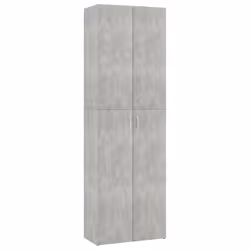 vidaXL Office Cabinet Concrete Grey Engineered Wood Filing Folder Storage Rack - Additional view 9