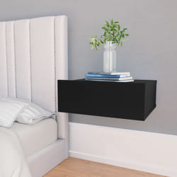 VidaXL 800308 nightstand/bedside table Black