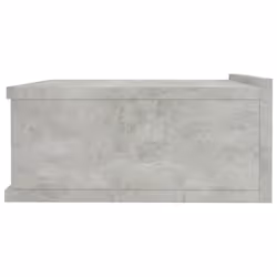 vidaXL Floating Nightstand Concrete Grey Engineered Wood Wall-mounted Table - Additional view 5
