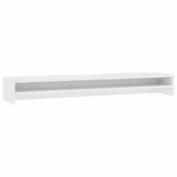 vidaXL Monitor Stand White Engineered Wood Screen Display Computer Riser Shelf