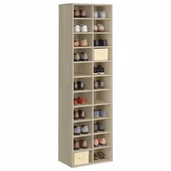 vidaXL Shoe Cabinet Sonoma Oak Engineered Wood Shoe Rack Organiser Holder