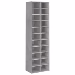 vidaXL Shoe Cabinet Concrete Engineered Wood Grey Shoe Shelf Organiser Holder