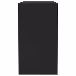 vidaXL Desk Black Engineered Wood Computer Workstation Corner Office Desk - Additional view 5