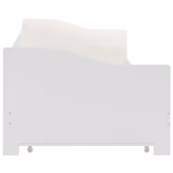 vidaXL Pull-out Sofa Bed Frame White Pinewood 90x200cm Guest Sleepover Beds - Additional view 5