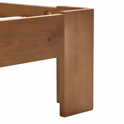 vidaXL Solid Pine Wood Bed Frame Single Bed Bedroom Multi Colours Multi Sizes - honey brown - Additional view 4