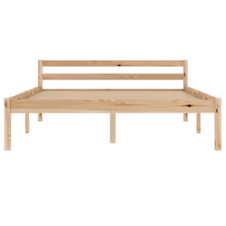 vidaXL Solid Pine Wood Bed Frame Single Bed Furniture Multi Sizes&Colours - light brown