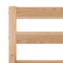 vidaXL Solid Pine Wood Bed Frame Single Bed Furniture Multi Sizes&Colours - light brown - Additional view 4