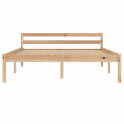 vidaXL Solid Pine Wood Bed Frame 140x200cm Modern Single Bed Bedroom Furniture
