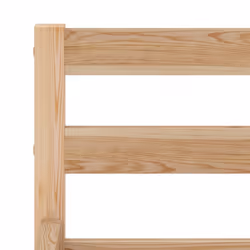 vidaXL Solid Pine Wood Bed Frame 140x200cm Modern Single Bed Bedroom Furniture - Additional view 4