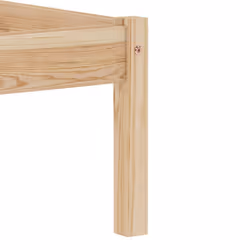 vidaXL Solid Pine Wood Bed Frame 140x200cm Modern Single Bed Bedroom Furniture - Additional view 5