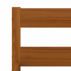 vidaXL Solid Pine Wood Bed Frame Single Bed Furniture Multi Sizes&Colours - honey brown - Additional view 4