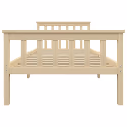 vidaXL Solid Pinewood Bed Frame 100x200cm Light Wood Single Bedroom Furniture - Additional view 2