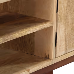 vidaXL Solid Rough Mango Wood Console Table 115x30x76cm Side Cabinet Stand - Additional view 5