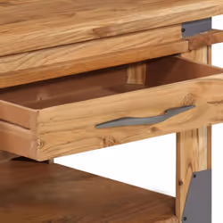vidaXL Solid Acacia Wood Coffee Table 110x52x45cm Home Couch Side Trunk Stand - Additional view 7
