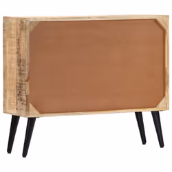 vidaXL Solid Mango Wood Sideboard 3 Drawers and 1 Door Highboard Side Cabinet - Additional view 4