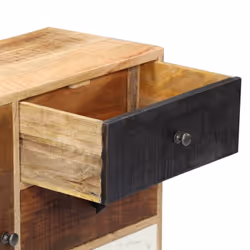 vidaXL Solid Mango Wood Sideboard 3 Drawers and 1 Door Highboard Side Cabinet - Additional view 5