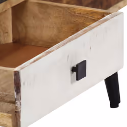 vidaXL Solid Mango Wood Sideboard 3 Drawers and 2 Doors Highboard Side Cabinet - Additional view 6