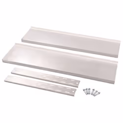 vidaXL 2-Tier Floating Wall Shelf Stainless Steel 120cm Hanging Display Unit - Additional view 4