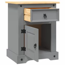 VidaXL 282617 nightstand/bedside table Brown, Grey - Additional view 6