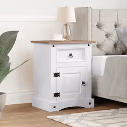 VidaXL 282618 nightstand/bedside table White, Brown